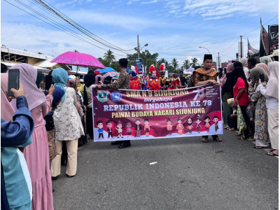 kegiatan pawai budaya di HUT RI KE 78