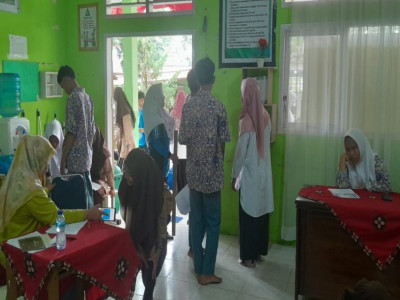 kegiatan penjaringan kesehatan siswa kelas x