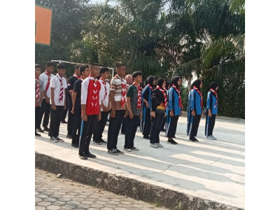 latihan pramuka pertemuan ke 3 tanggal 13 September 2024